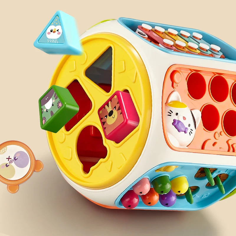 Jouets sensoriels Montessori pour enfants, jeux de développement cognitif avec tri des couleurs et activités d'apprentissage des formes, cadeaux de 3 ans