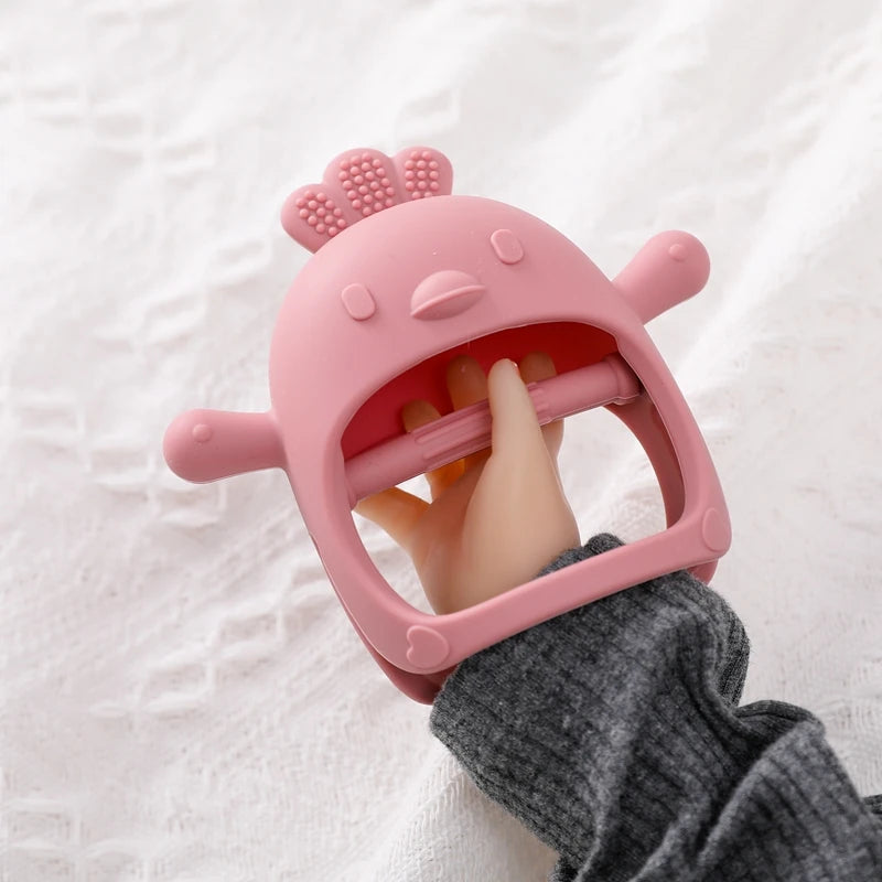 Anneau de dentition en Silicone pour bébé de 0 à 6 mois, 1 pièce, accessoires d'allaitement, anneaux de dentition Kawaii, bijoux d'allaitement, accessoires de dentition, jouets à mâcher pour bébé