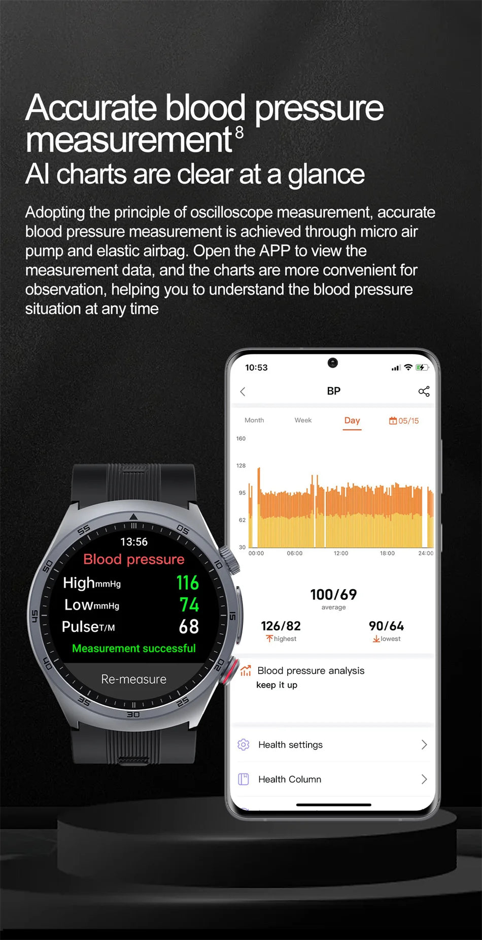 2025 santé montre intelligente NFC ECG pompe à Air pression artérielle oxygène sanguin ECG + PPG Bluetooth appel NFC montre intelligente pour hommes femmes Airbag