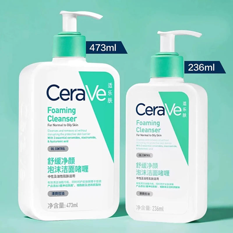 Nettoyant hydratant pour le visage CeraVe |   Lavage hydratant pour peaux sèches |   Acide hyaluronique + céramides + glycérine |   Clea hydratant