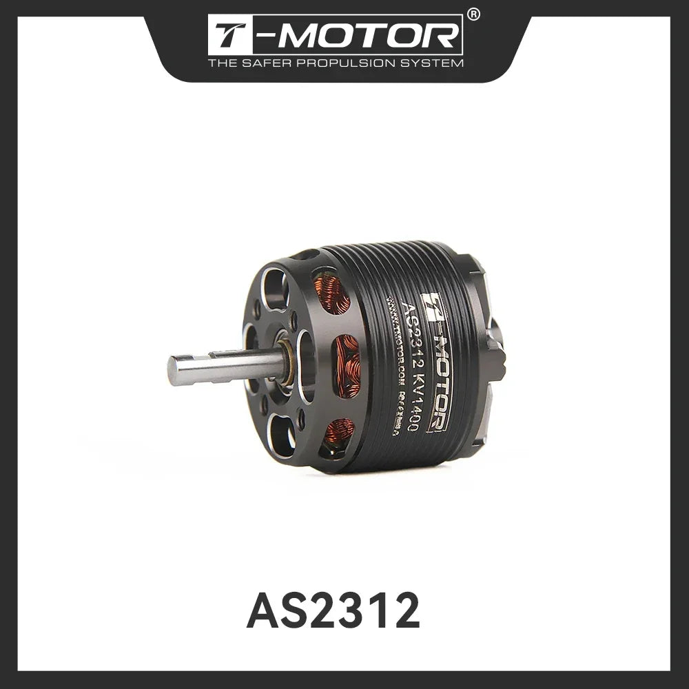 Moteur sans balais à arbre Long T-MOTOR AS2312 KV1150 KV1400 KV1900, pour avion Drone Rc à voilure fixe