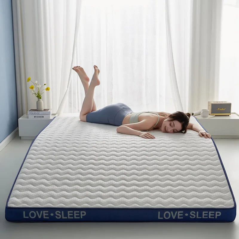 Matelas de lit Tatami pliable en Latex tricoté de qualité supérieure, pour dortoir d'étudiants, chambre à coucher, tapis de protection pour la maison