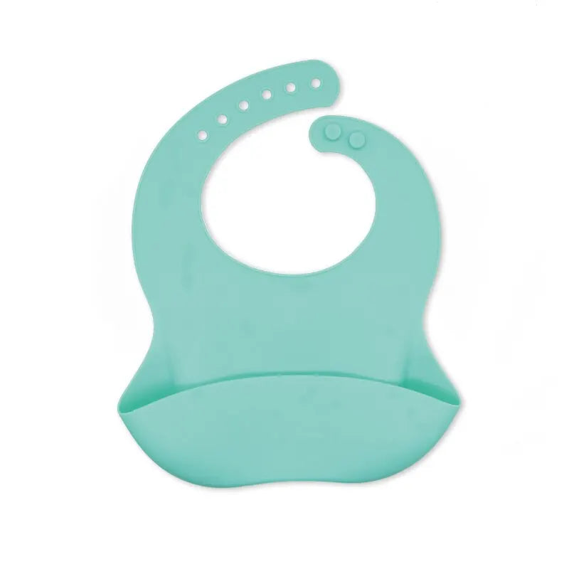 Bavoirs imperméables pour bébé, mignon dessin animé imprimé d'animaux, bavoir pour enfants, fille et garçon, bavoir réglable en Silicone souple, articles d'alimentation pour bébé