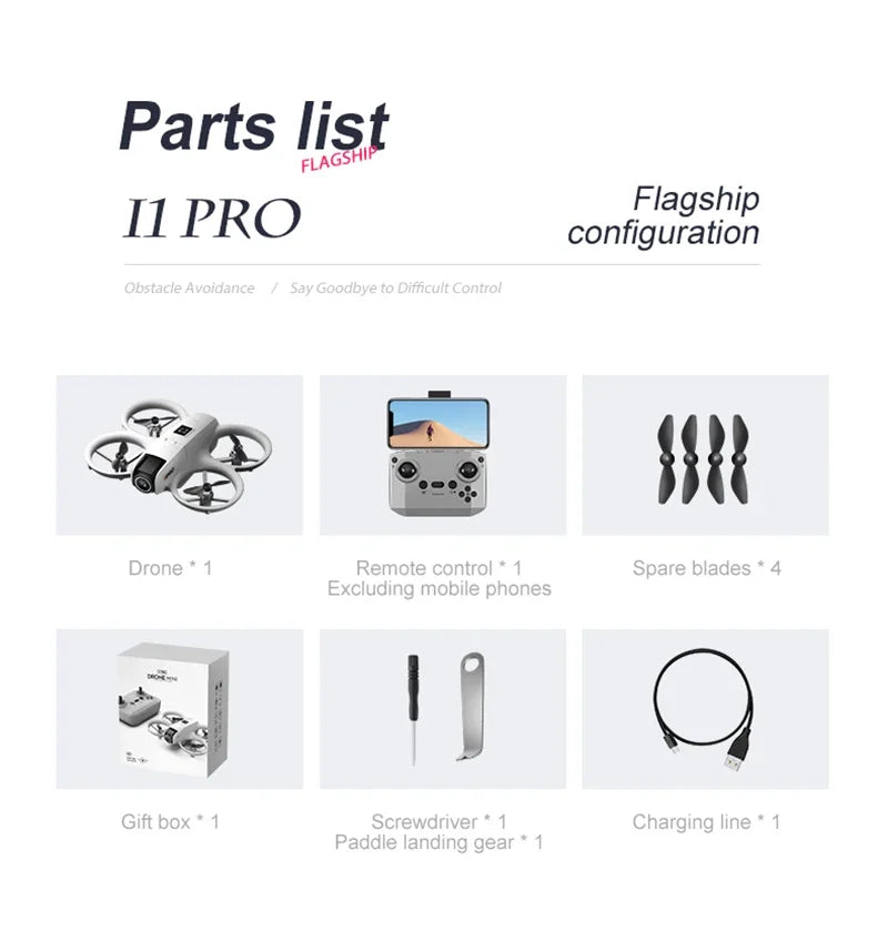 Xiaomi i1PRO Drone 8K HD caméra professionnelle 5G WIFI sans brosse FPV UAV avec écran télécommande évitement aérien UAV RC20000M