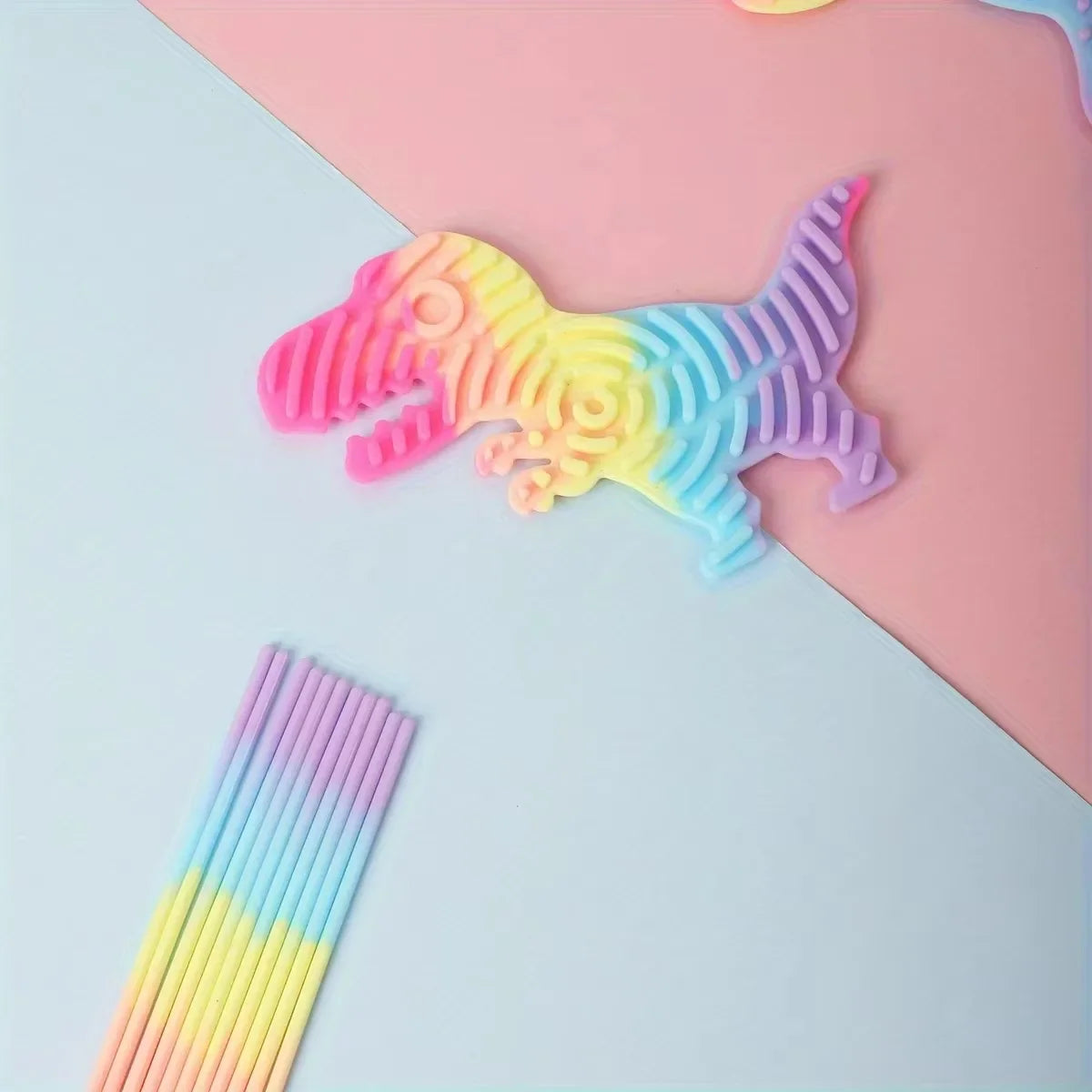 Planche d'Activités Sensorielles en Silicone, Jouet Fidget pour Calmer, Souligné, Anlande, TDAH & m.com, 1 Ensemble