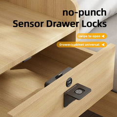 Serrure de porte intelligente en bois, serrure électronique Invisible, carte RFID, déverrouillage NFC, boîte aux lettres sans clé, casier, tiroir de meubles, serrures intelligentes