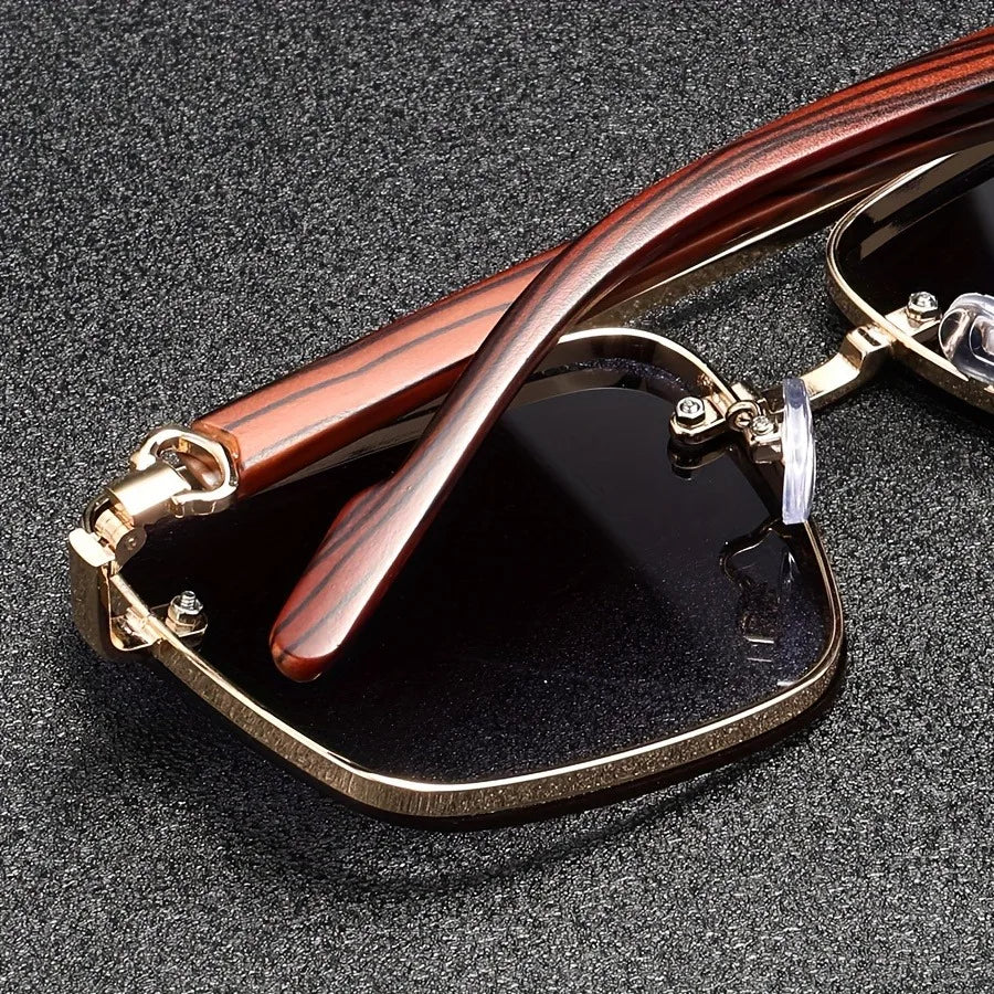 2025 lunettes De soleil carrées De luxe pour hommes nouveau en bois Vintage Designer lunettes De mode lunettes De soleil femmes vacances Gafas De Sol Hombre