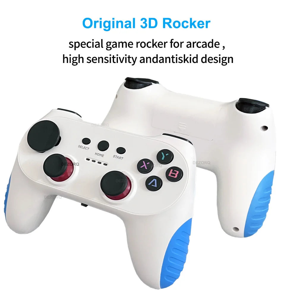 Nouvelle Console de jeu TV 128G intégrée 50000 jeux rétro 50 émulateurs vidéo Consola double manette de jeu sans fil X10 Pro bâton de jeu 4K