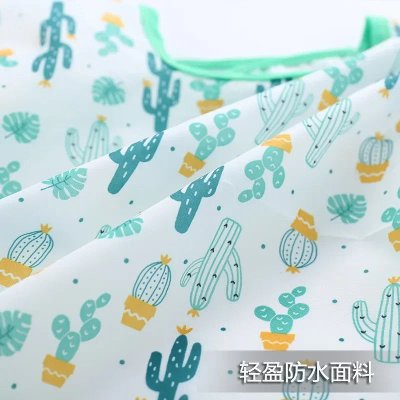 Bavoir de dessin animé en Silicone pour bébé de 0 à 6 ans, bavoirs doux, vêtements mignons pour tout-petits, sans BPA, tablier imperméable à manches longues
