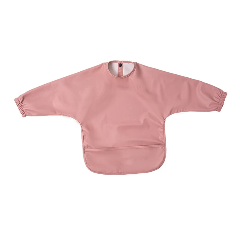 Bavoirs imperméables pour nouveau-né, bavoir blouse de peinture pour enfants à manches longues pour garçons et filles, tablier d'alimentation facile à nettoyer, articles pour bébé