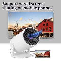 Projecteur de film extérieur 1080P LED, 270 °   Angle réglable, prise en charge USB/TV Box/téléphone/PC pour le camping