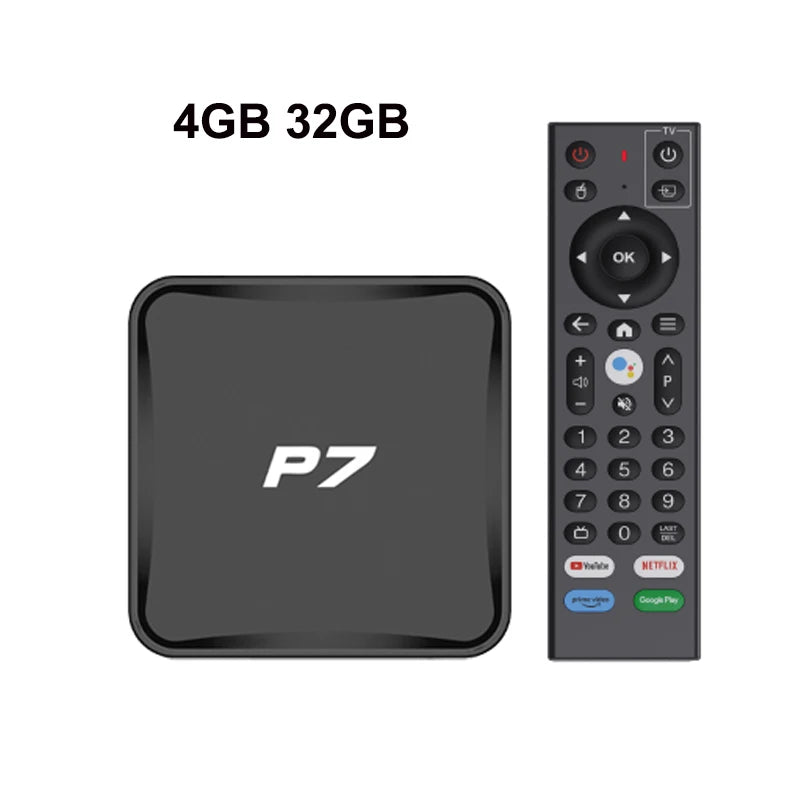 Boîtier TV intelligent Android 12.0 P7 original, Allwinner H618, 4K, double WiFi 2.4/5G, assistant vocal ATV, lecteur multimédia Android, décodeur