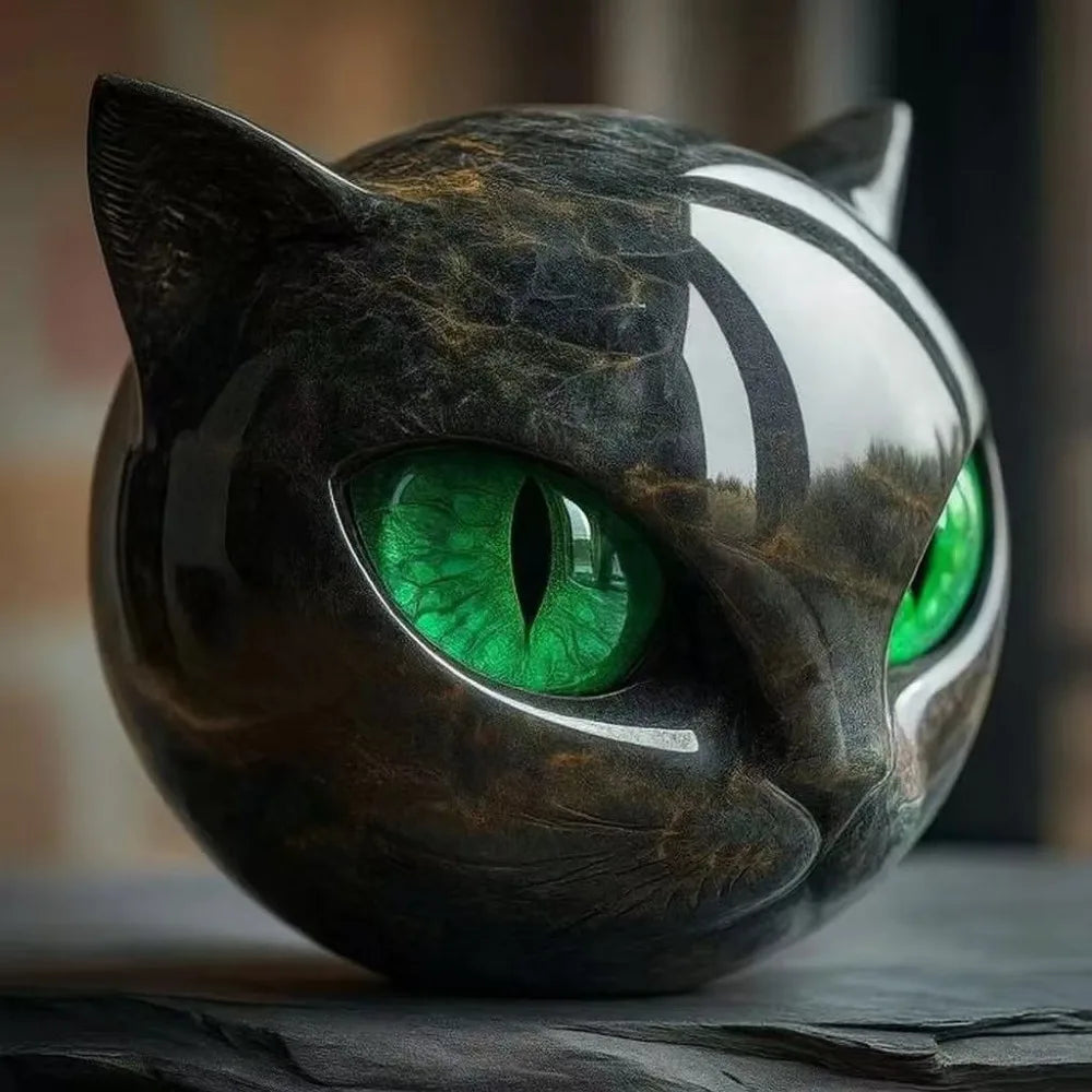 Collection of handmade crystal animal figurines, durable decorative glass sculptures of cats and dogs, glass animal statues