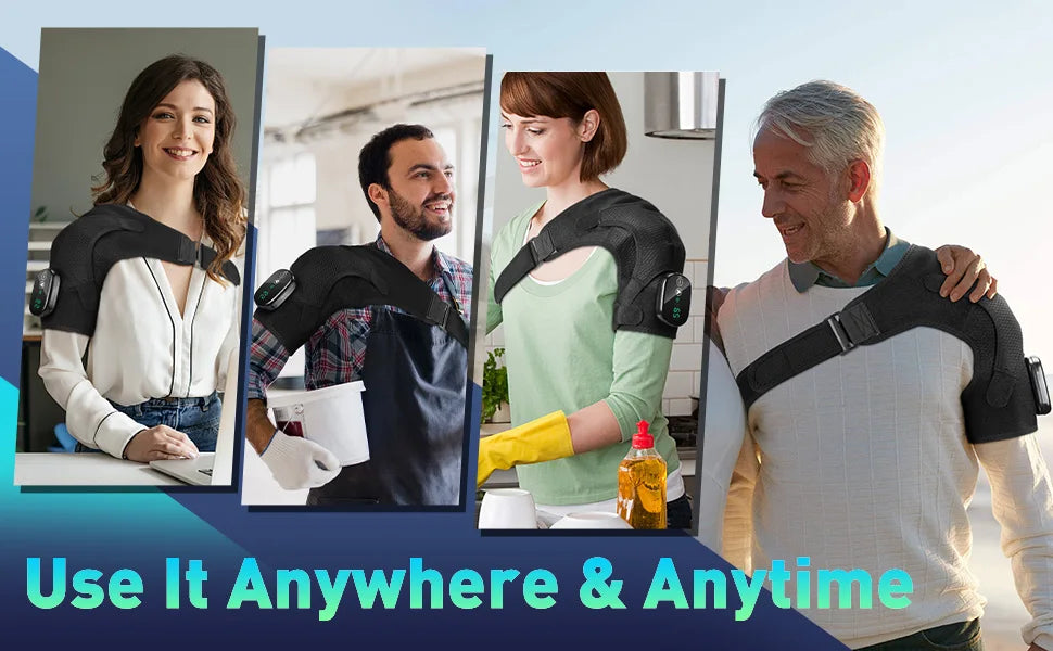 Ohio eur électrique initié par le chauffage, vibration articulaire, contrôleur intelligent LED, ceinture de support réglable