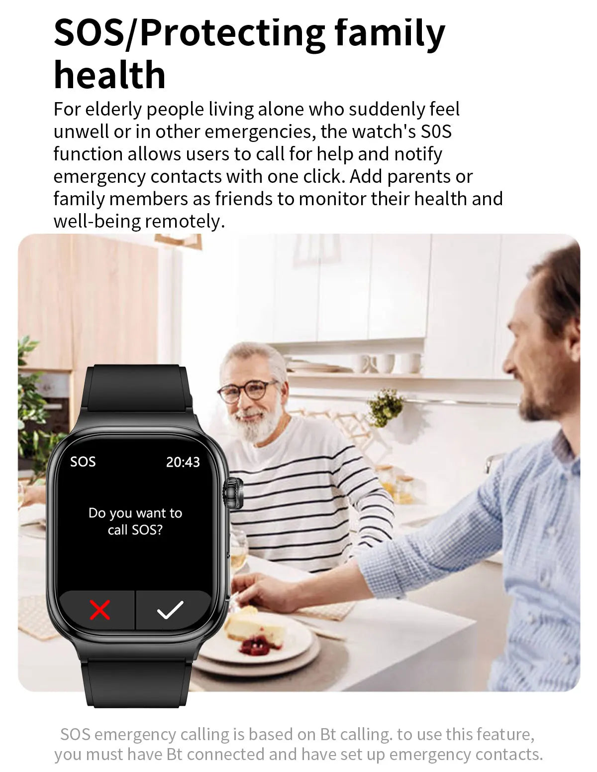 2025 nouvelle montre intelligente 2.04 pouces écran acide urique lipides sanguins composition corporelle cinq détecteurs 650mAh sport HD appel montre intelligente