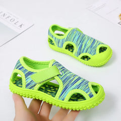 Sandales pour enfants pour garçons et filles, sandales de sport d'été à embout, chaussures de plage