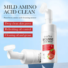 SAODER Fruits nettoyant pour le visage mousse de lavage du visage Massage nettoyage Mossee hydratant produits de soins de la peau du visage