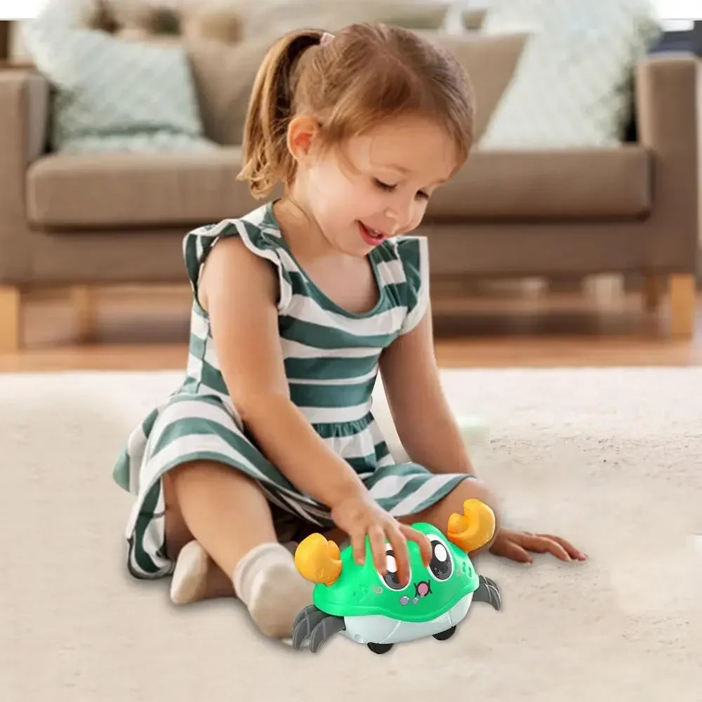 Jouets de crabe rampant pour bébé, jouets sensoriels rampants, apprentissage infantile, développement des tout-petits, marche interactive pour bébés de 0 à 12 mois