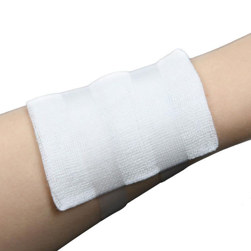 Tampon de gaze médicale en coton imperméable, fournitures de soins pour plaies, premiers soins, 5x7cm, 6x8cm, 8x10cm, 10 pièces par sac