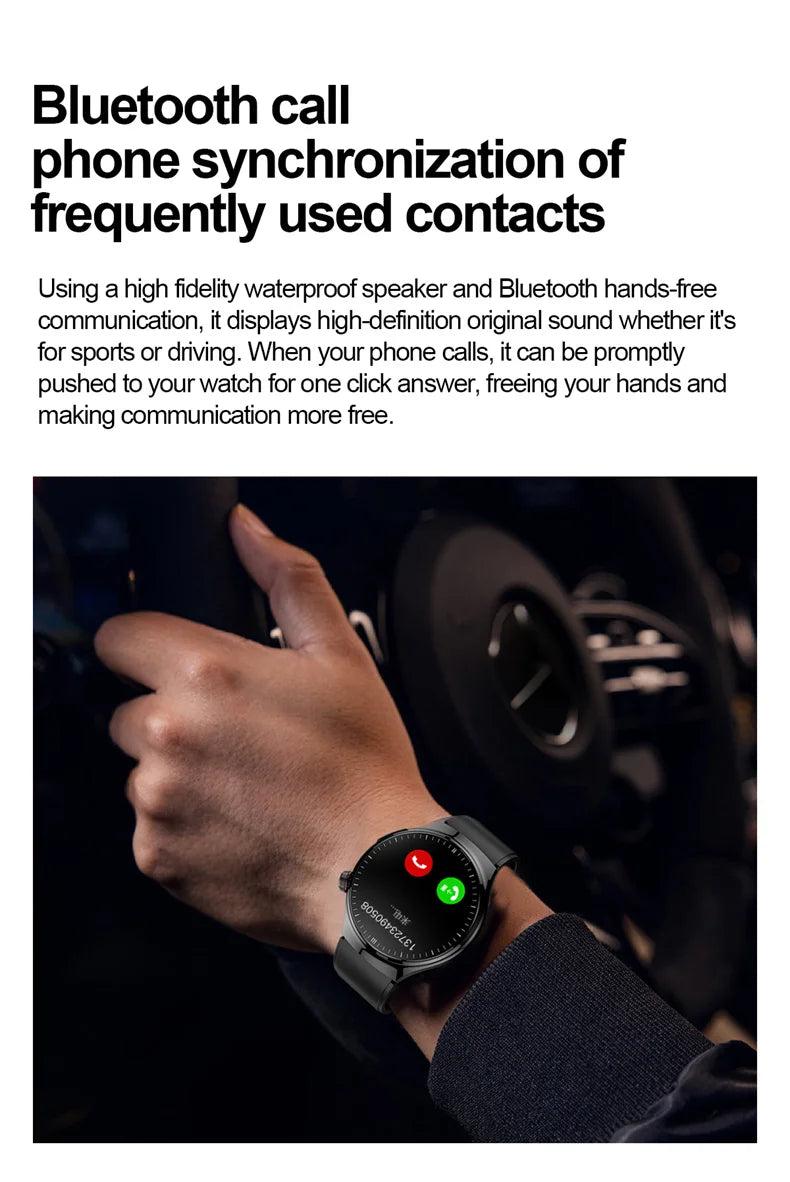 Nouvelle surveillance de la santé montre intelligente examen physique santé Wacth pression artérielle ECG + PPG Sport appel Smartwatch pour Android iOS