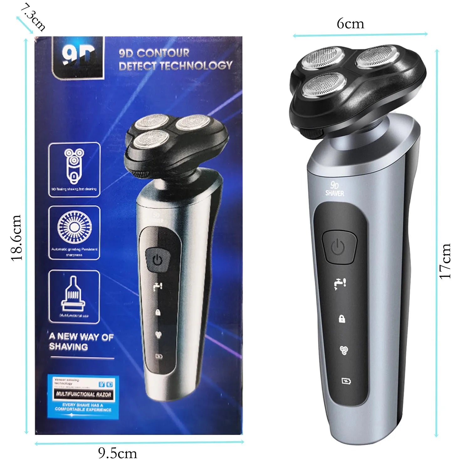 Rasoir ours rasoir pour hommes Intelligent humide sec barbe rasage tondeuse rasoir barbe dissolvant ABS tondeuse Rechargeable