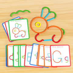 Jouets de puzzle pour l'éducation précoce des enfants, anneaux créatifs en bois, bâtons, puzzles, formation à la pensée logique abstraite, parent-enfant