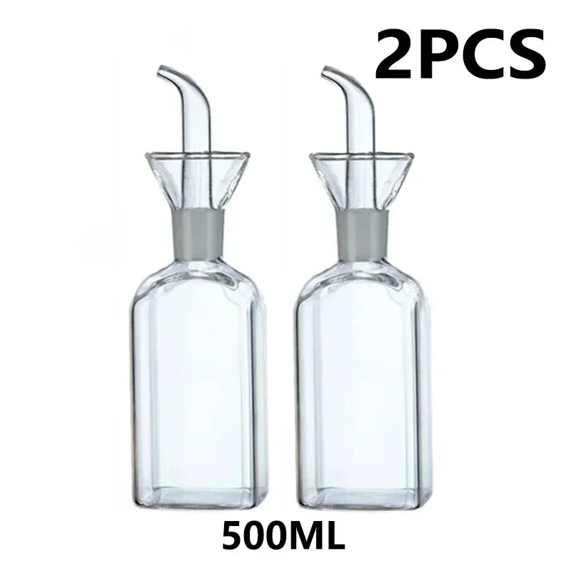 Pot d'huile en verre à haute teneur en Borosilicate, Pots d'huile et de vinaigre anti-fuite pour la cuisine, Pot de Sauce soja, réservoir d'huile, bouteille d'huile d'assaisonnement