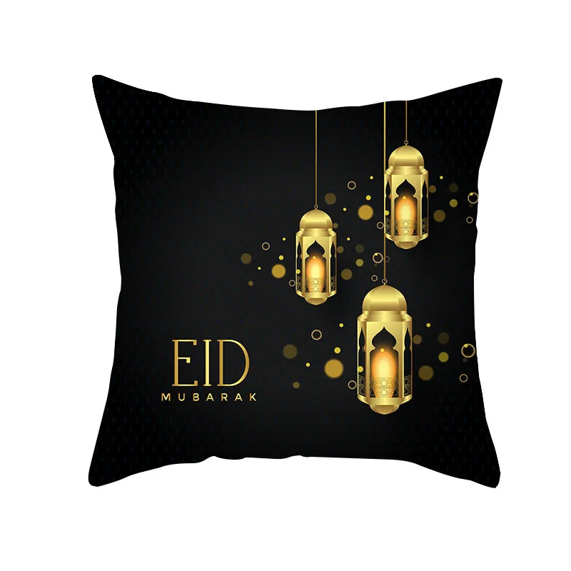 Taie d'oreiller décorative pour Ramadan Eid Mubarak, housse de coussin de canapé pour la maison, cadeaux de mosquée musulmane islamique, 2025