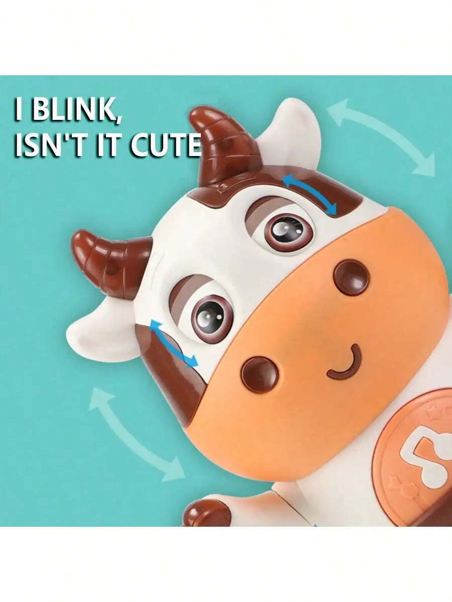 Jouet de vache dansante pour bébé, vache en peluche à musique électrique avec chansons et mouvements amusants, jouets interactifs pour bébé, mignon G de noël pour tout-petits