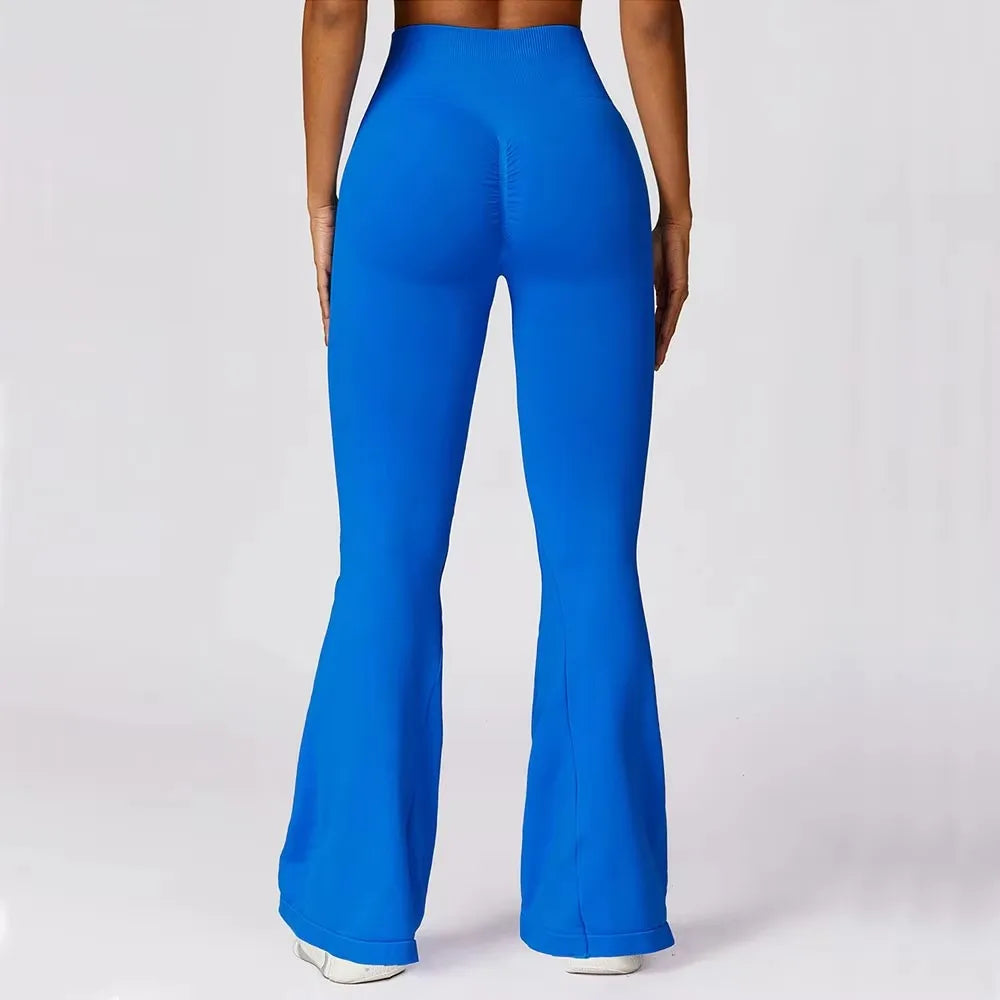 Leggings évasés sans couture pour femmes, pantalons évasés, pantalons de yoga, taille haute, pantalons à jambes larges, pantalons de sport évasés, vêtements de danse, entraînement de gym, fitness