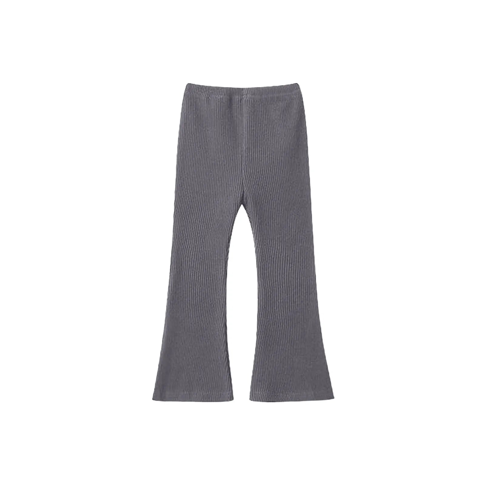 Girls' cotton flared leggings, flared pants, high-waisted, bootcut, yoga pants, bell-bottoms for children