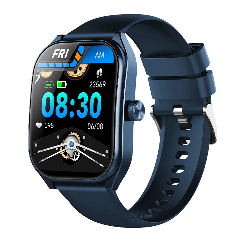 Montre intelligente 2.01 ''AMOLED écran incurvé IP68 étanche Bluetooth 5.3 appel AI Vioce Assistant Fitness Smartwatch pour hommes