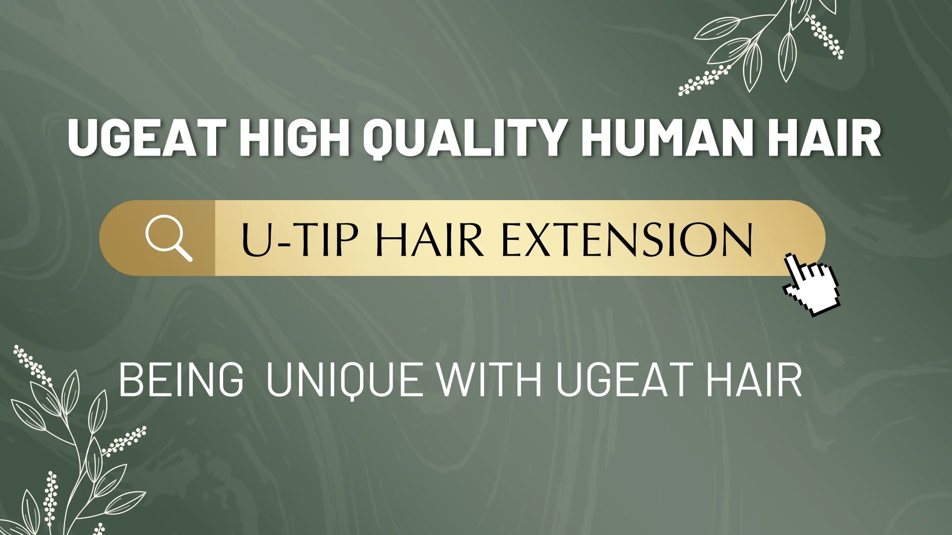 Ugeat U-Tip Human Hair Extensions 1g/s U-Tip Hair for Women 14-24" Pre-Glued Hair Extensions 50g/100g Keratin Tip Hair