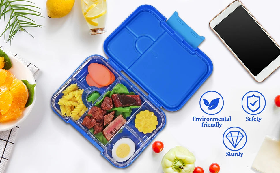 Boîte à Bento pour enfants, boîte à déjeuner pour enfants, boîte à déjeuner à Bento pour enfants, boîte à déjeuner pour tout-petits pour garderie, conteneurs de boîte à déjeuner pour enfants pour l'école