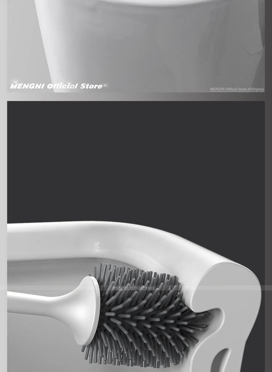 MENGNI-brosse de toilette en Silicone, brosse de nettoyage murale, baignoires et accessoires, outils de nettoyage, accessoires de salle de bains
