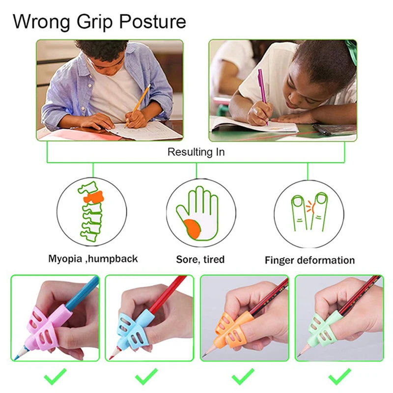 Ensemble de jouets Montessori pour l'apprentissage précoce des enfants, outil d'aide à l'écriture des étudiants, ration de crayon pour bébé, 2 pièces
