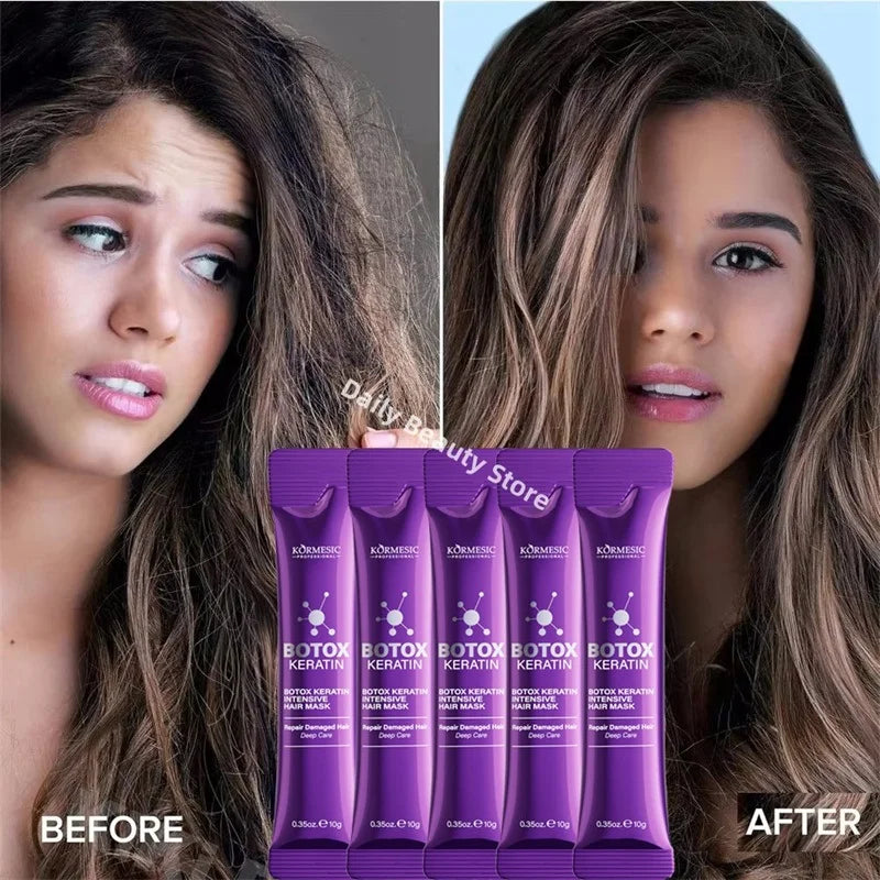 Masque capillaire magique à la kératine, réparation en 5 secondes, cheveux crépus endommagés, doux, lisse, brillant, Nutrition, hydratant en profondeur, nourrissant, soins capillaires
