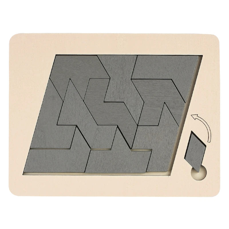 Puzzle en bois pour enfants, planche en bois, Montessori, apprentissage 3d, planches d'activités éducatives précoces, jouets pour enfants