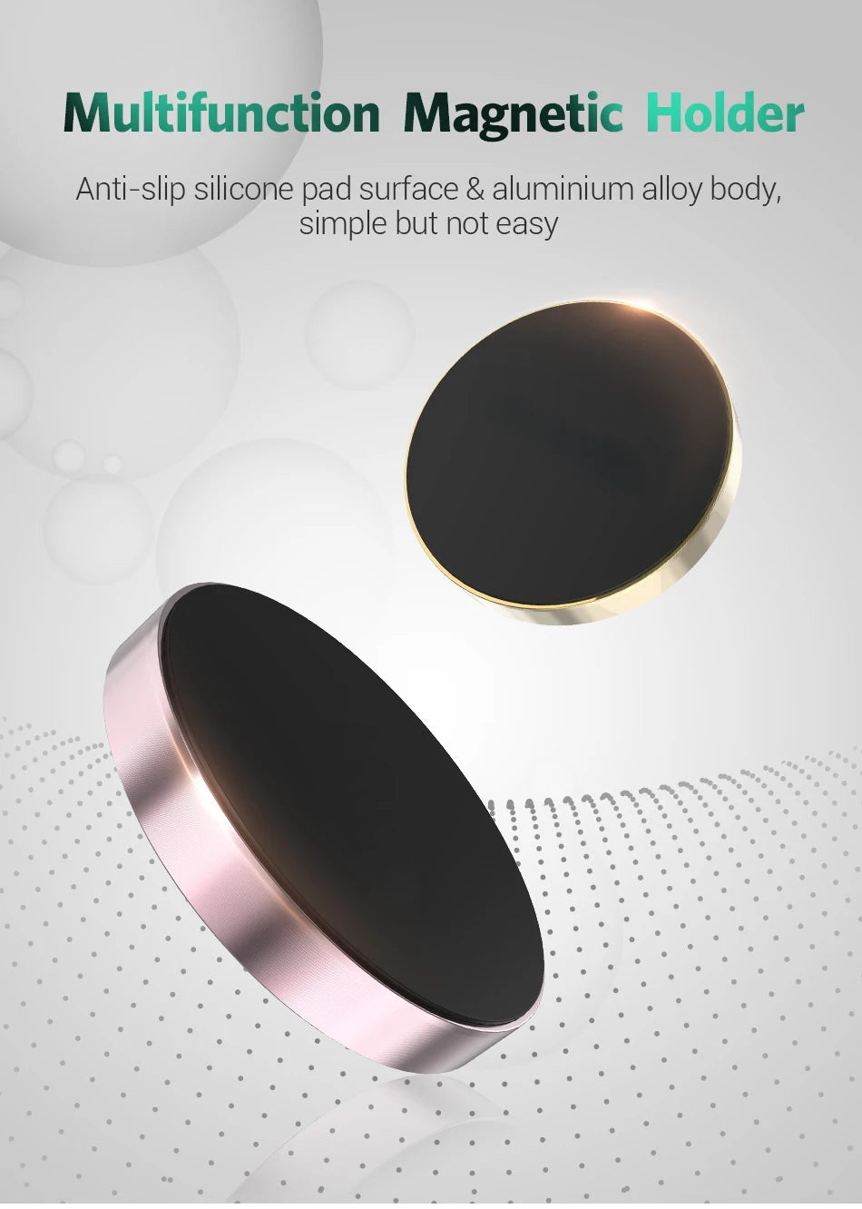 Support de téléphone magnétique pour aimants de voiture, support de téléphone pour tableau de bord de voiture, support de voiture pour mur de maison, Compatible avec tous les téléphones