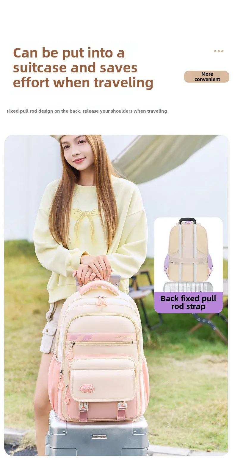 Sac à dos d'école pour enfants avec pendentif de dessin animé pour enfants adolescent Kawaii cartable filles enfants orthopédie sacs à dos imperméables sac