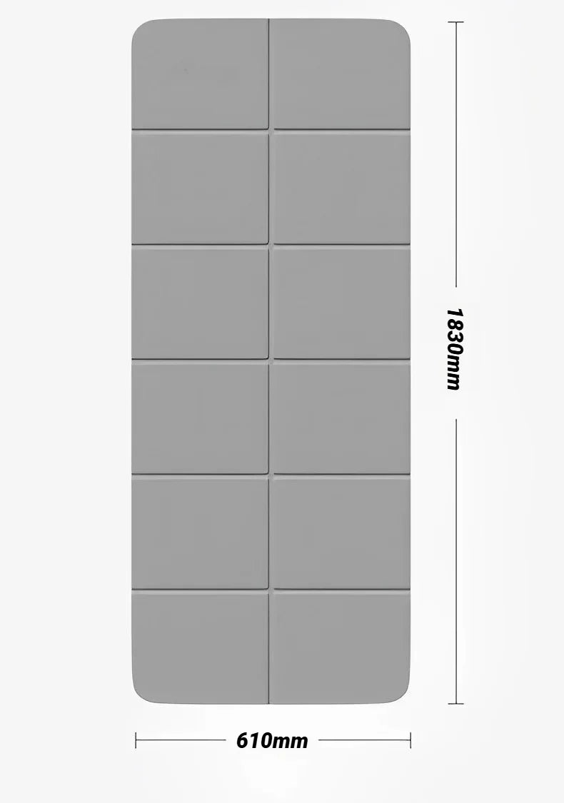 Nouveau tapis de Yoga pliable écologique Tpe pliant voyage Fitness exercice Double face antidérapant pour les Pilates et les entraînements au sol