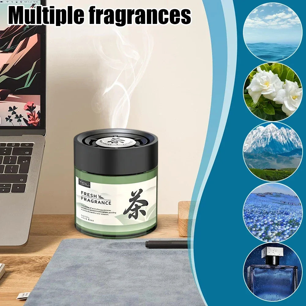 Baume solide d'aromathérapie pour voiture, parfum longue durée, tasse de tableau de bord de voiture, rainure de thé, ornement d'arôme, déodorant intérieur, désodorisant
