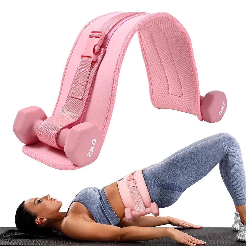 Exercise hip push belt - thickened and widened dumbbell hip push belt, comfortable for dumbbells, kettlebells, gym or home workouts