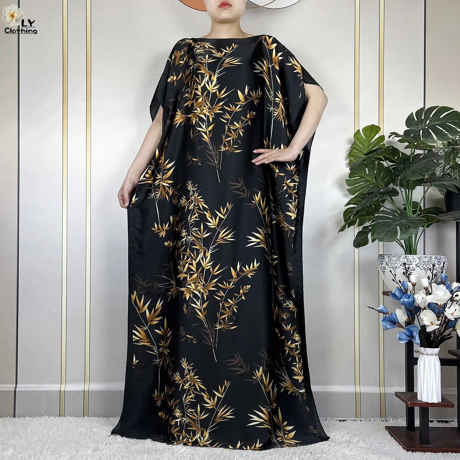 Muslim abayas with belt for women, African maxi dress, elegant evening dress, soft printed turban, new fashion, 2023