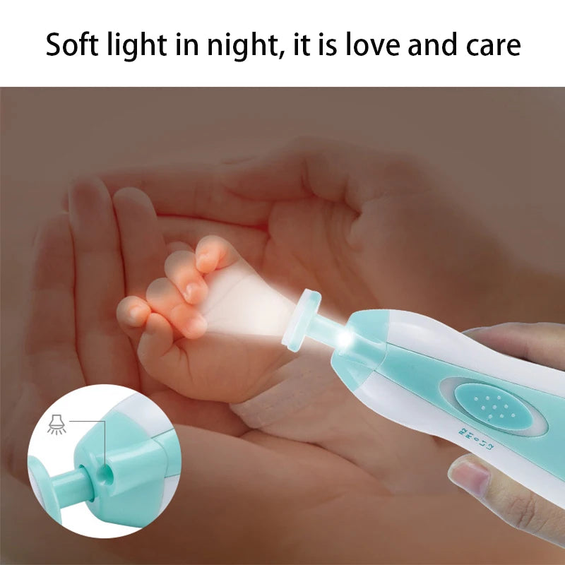 Coupe-ongles électrique pour bébé, outil de polissage des ongles pour enfants, soins pour bébé, coupe-ongles multifonctionnel, ensemble de manucure pour nourrissons