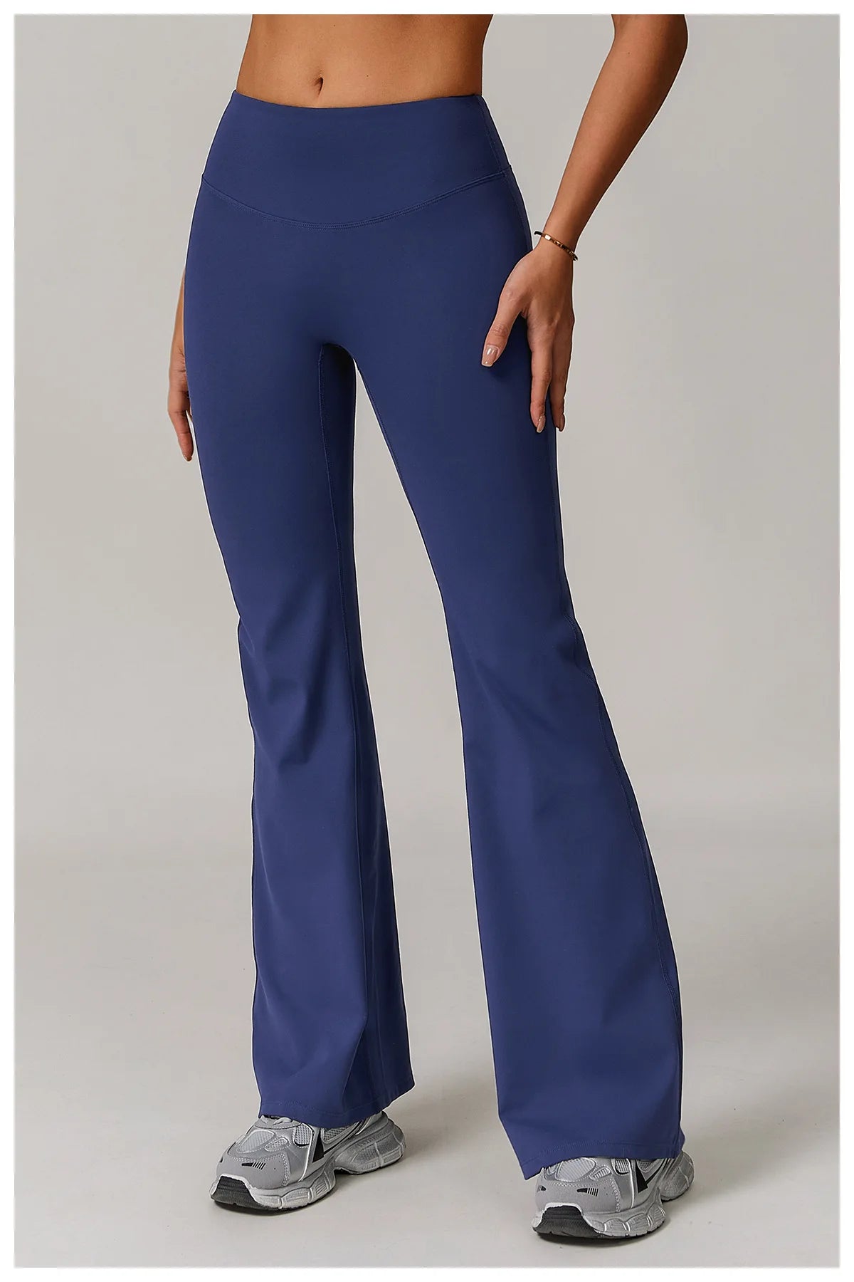 Taille haute pantalon à jambes larges Leggings femmes collants Fitness cloche-bas Yoga élastique Leggings Push Up gymnastique entraînement pantalon évasé
