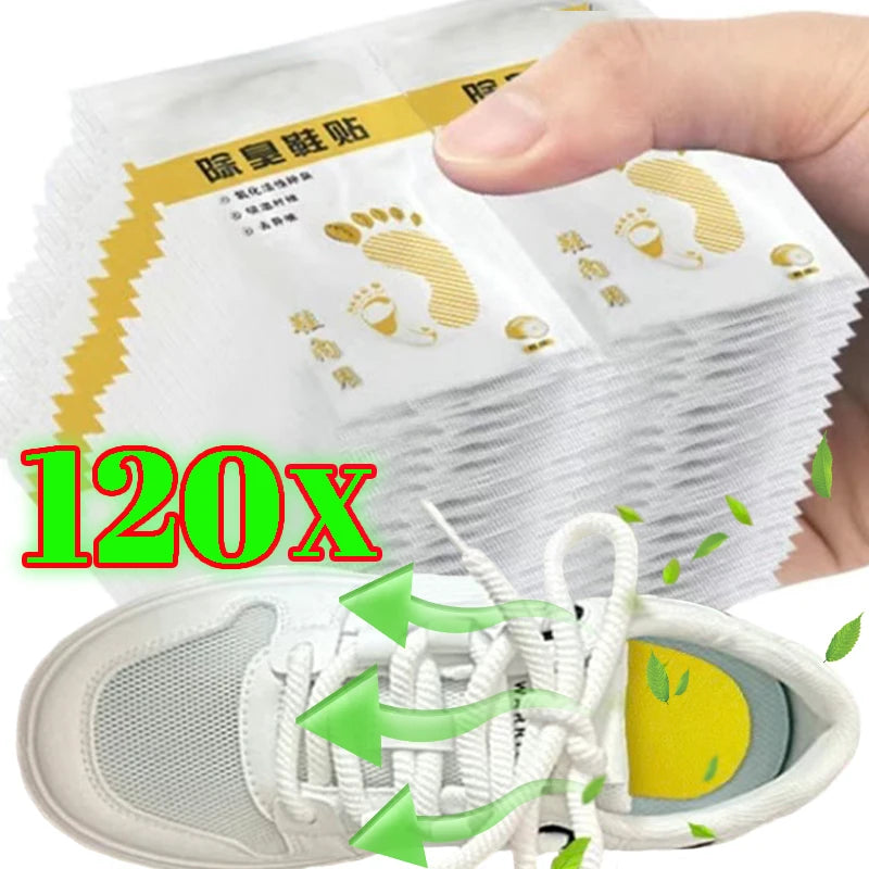 12-120 pièces chaussures déodorant absorbant la sueur autocollant déodorant pied odeur déodorant Sneaker odeur fraîche semelle intérieure stérilisation autocollant