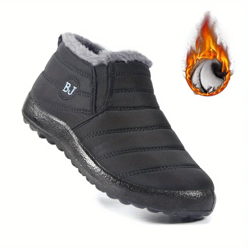 Chaussures de neige chaudes imperméables et antidérapantes pour femmes, chaussures de randonnée basses confortables