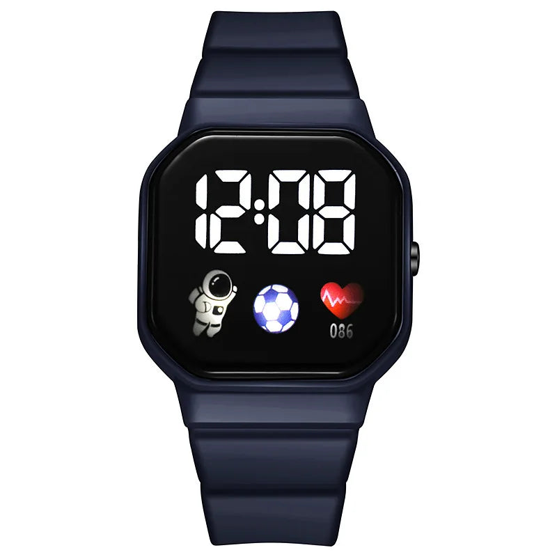 Montre de Sport pour enfants, numérique, Spaceman, bracelet en Silicone, étanche, électronique, cadeaux pour garçons et filles