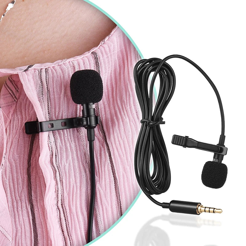 USB Mini Microphone Lavalier Type C pince métallique micro à revers 3.5mm Microphone à condensateur pour PC portable téléphone portable conférence Mike